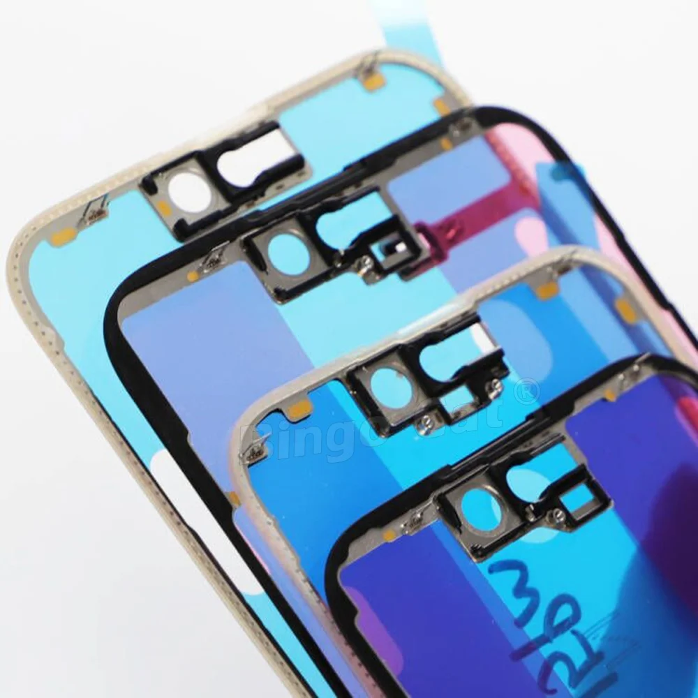 Novecel 10Pc Front Screen Outer Glass+OCA+Bezel Frame For Apple iPhone17 Air 17Pro 12 13 14 15 16 Pro Max Plus Screen Lens Panel - Image 5