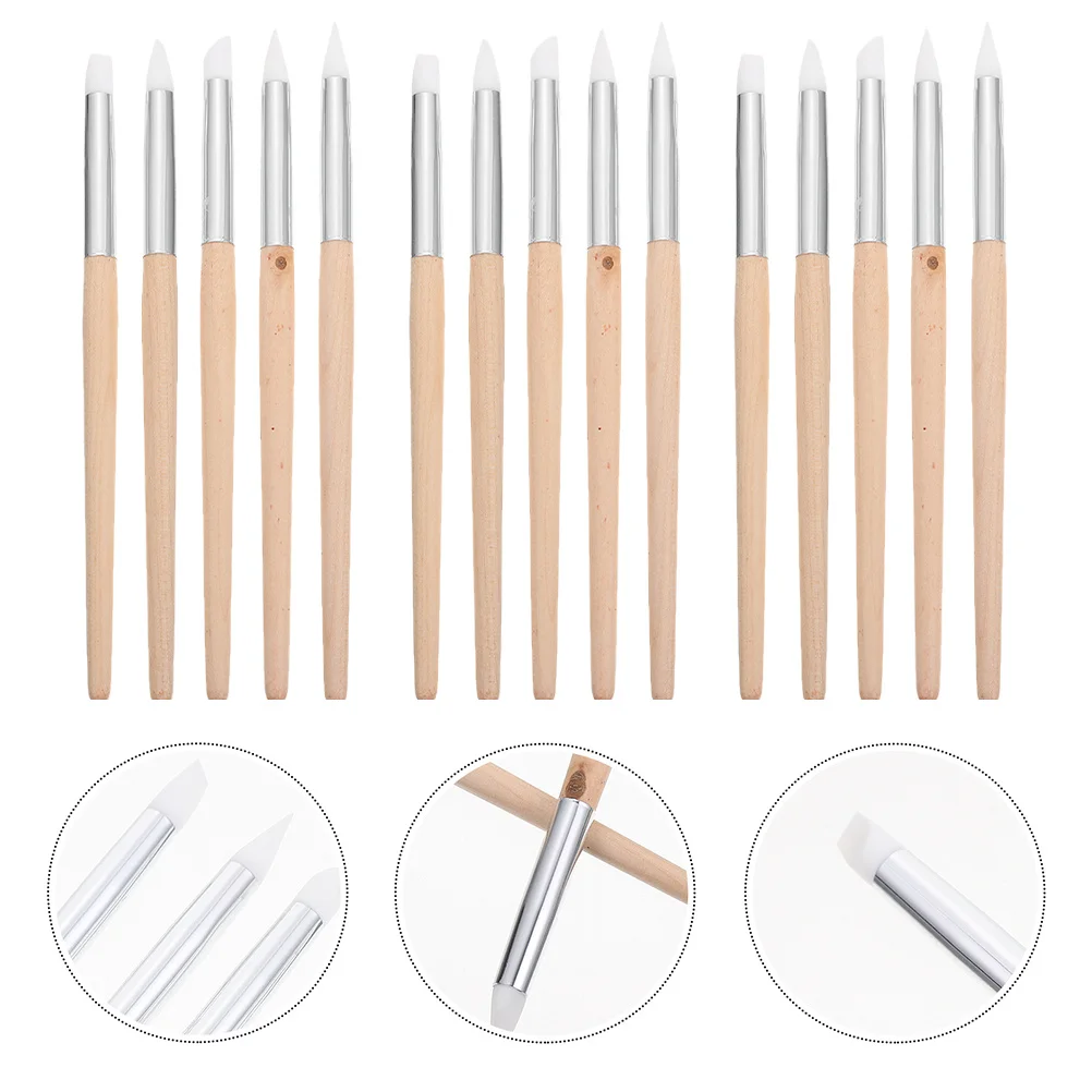 

15 шт., инструменты для дизайна ногтей, инструменты для лепки из глины, профессиональный набор для резьбы для маникюра, керамическое ремесло, керамика «сделай сам»