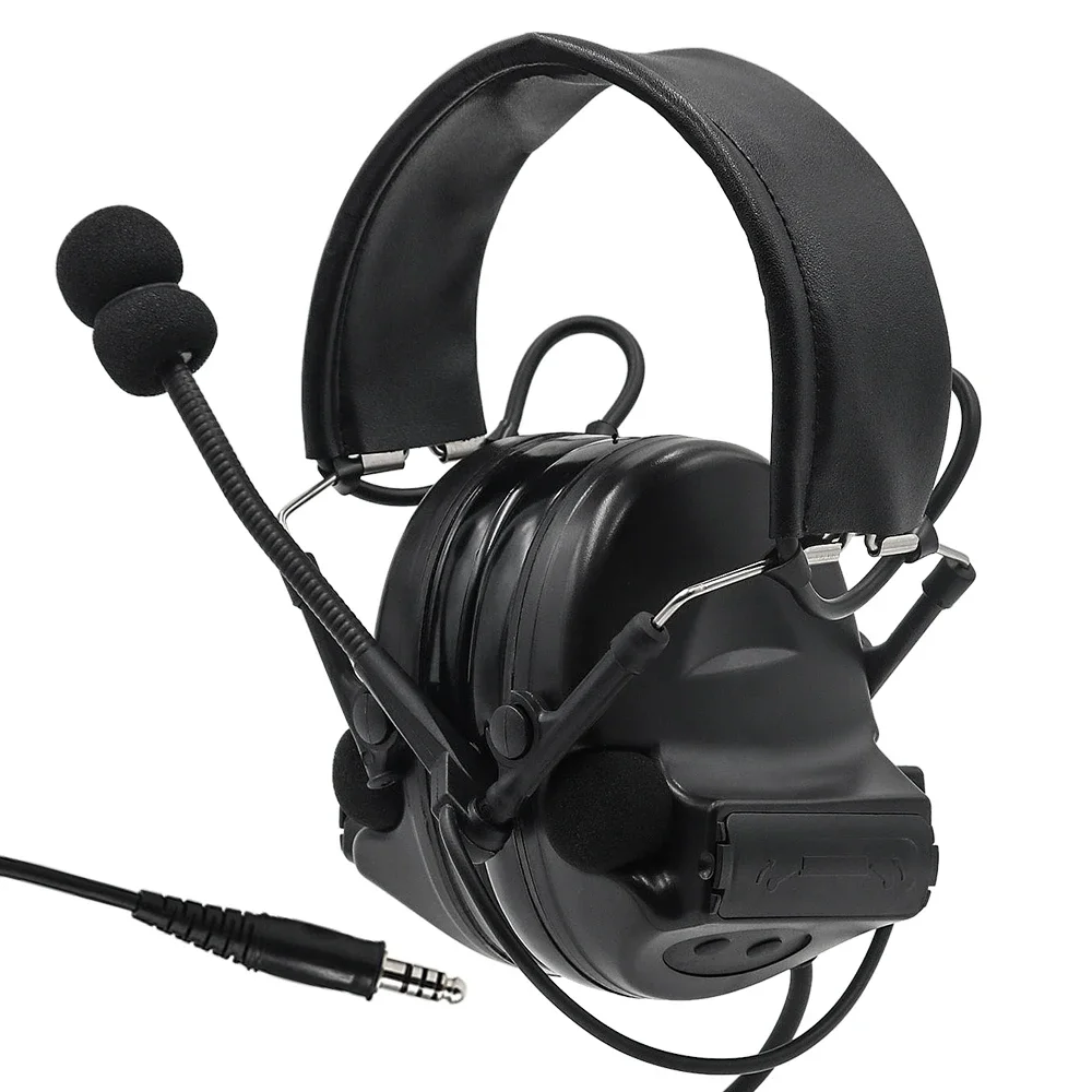 TCIHEADSET-Casque de chasse DulCOMTA II, cache-oreilles de protection, réduction du bruit de tir électronique