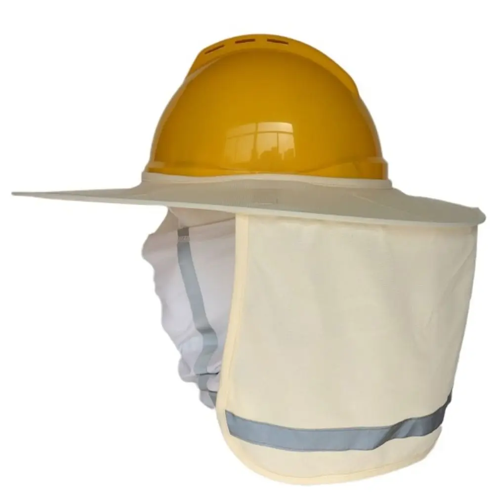 Chapeau de sécurité pare-soleil pour casque, couverture avec bande de coulée, fournitures de sécurité de travail en plein air, accessoires de casque portables d'été