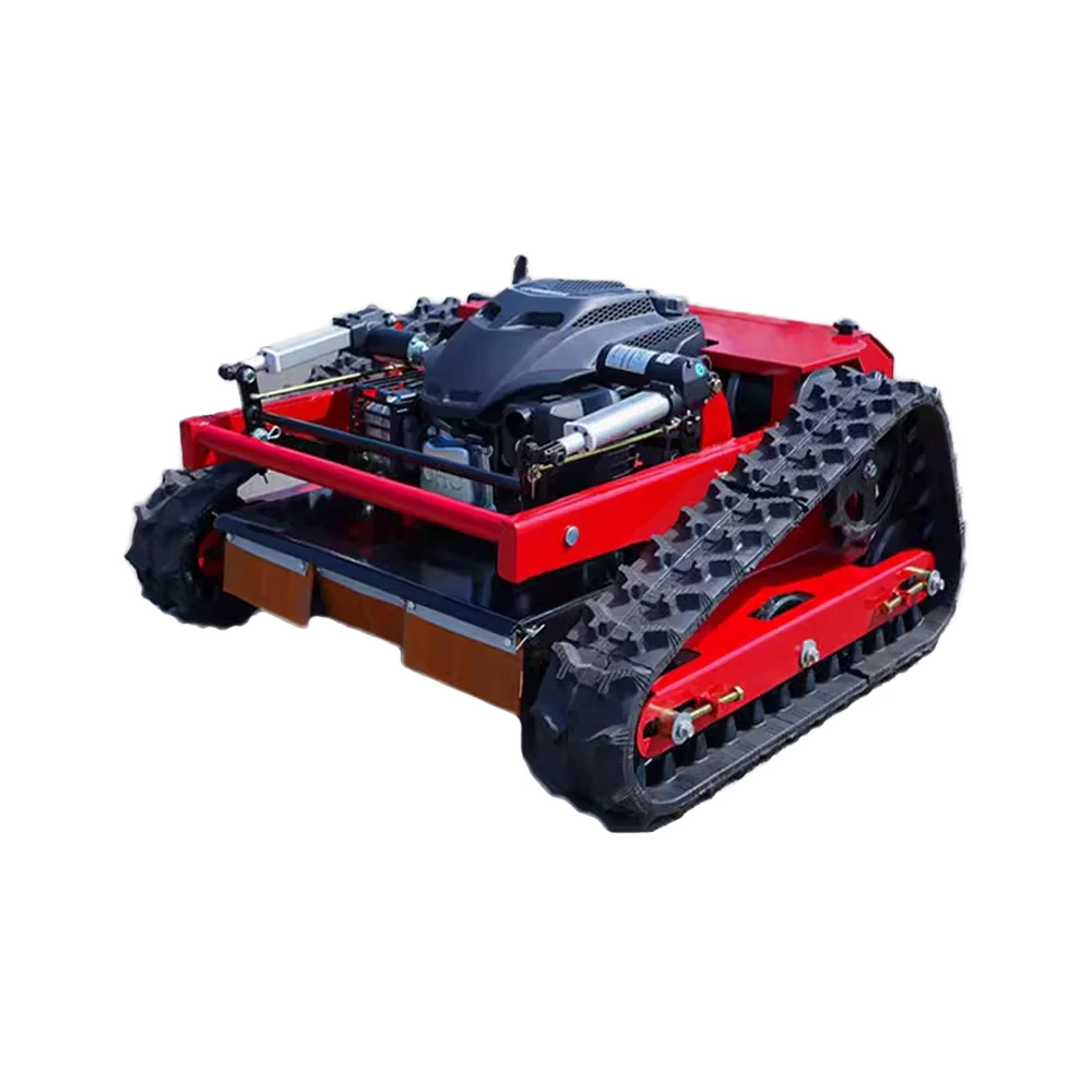 Manufacturer's Remote Control Cordless 125cc All-Terrain Automatic Weeding Machine Mountainous Crawler Fruit Garden