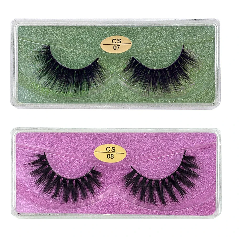 20 Pairs 3d False Lashes Natural Fluffy Wispy False Eyelashes Pack Makeup Soft Thick Fake Eyelash Bulk