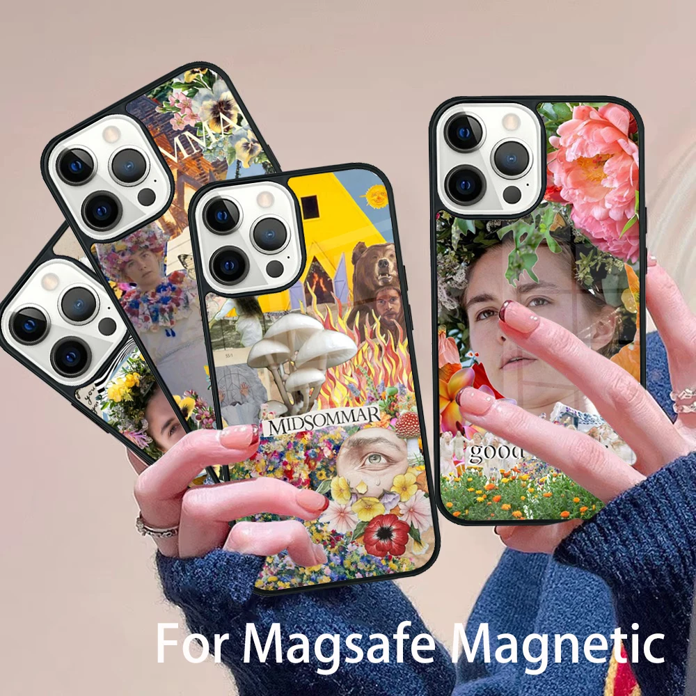 

Midsommar May Queen Phone Case Magesafe Magnetic Wireless Charge Cover For IPhone 16 11 12 13 14 15 Pro Max Plus Mini