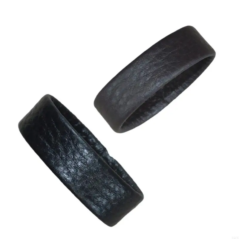 62CC elegante Rindsleder Gürtel Ringe Riemen Halter Retainer Band Leathercraft