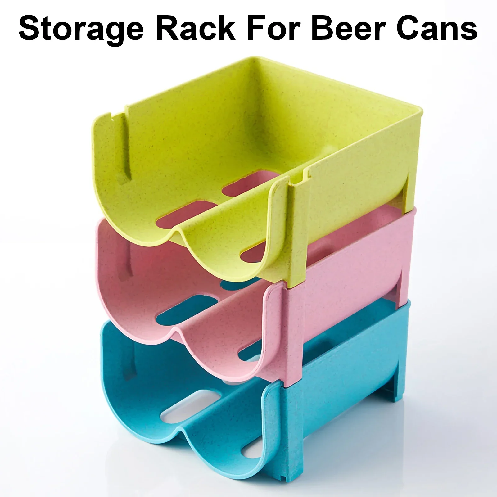 Kitchen Organizer Refrigerator Rack Shelf Can Beer Wine Bottle Holder Rack Organizer Kitchen Storage Fridge Organizer Shelves