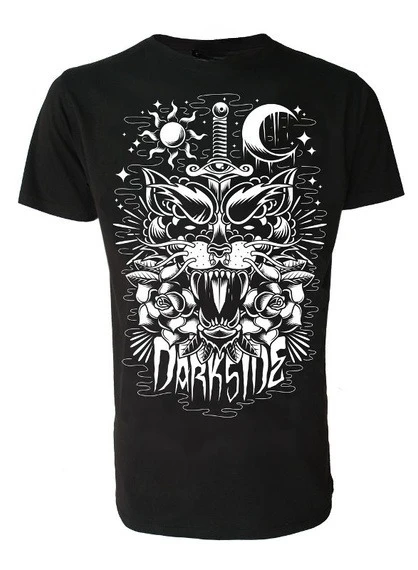 Fashion Short Sleeved Sports T-shirt PANTHER Print Is Fashionable and Breathable, Suitable for Daily Wear