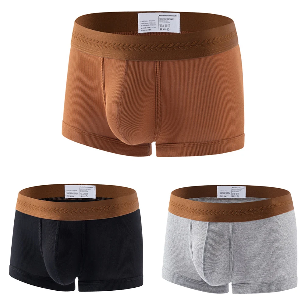 Casual Wear Sleepwear Boxershorts Breathable Pouch Underpants Sexy Boxers Color Matching Pattern Lightweight Fabric