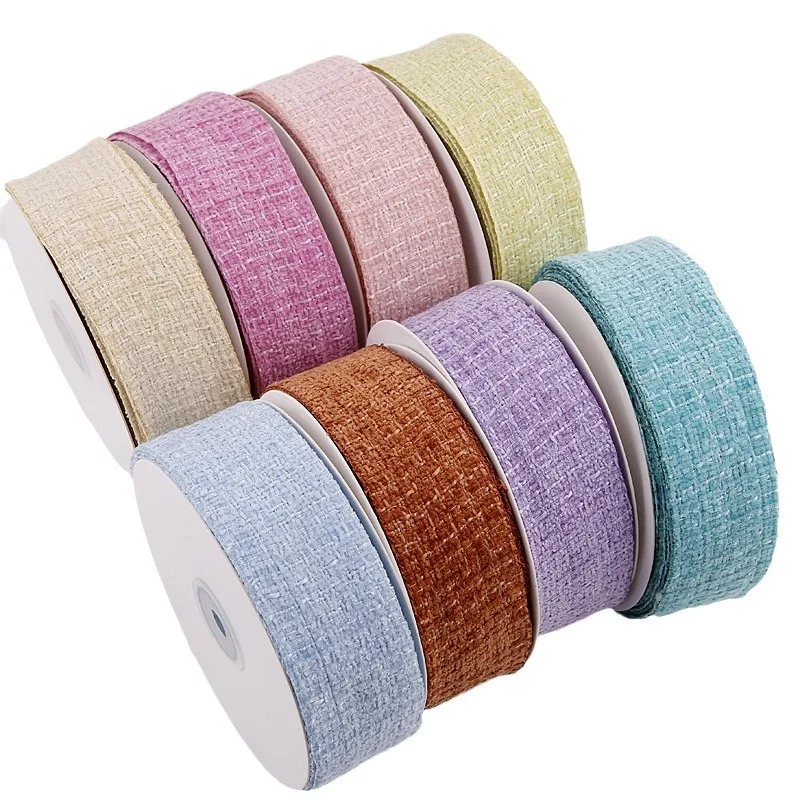 10 Yards 40MM Lattice Chenille Knit Ribbon Hair Bows DIY Crafts Handmade Accessories Sewing Supplies