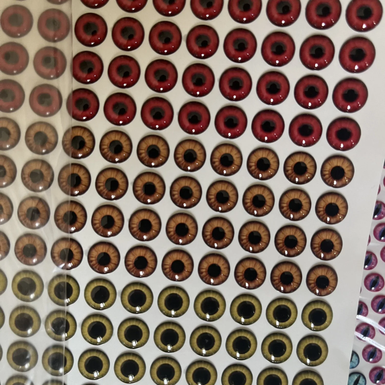 

3D Printed Realistic Animal Eyes Stickers - DIY Fake Eyes for Viper, Demon Cat/Dog/Fish Plush Toys (Halloween Craft Supplies