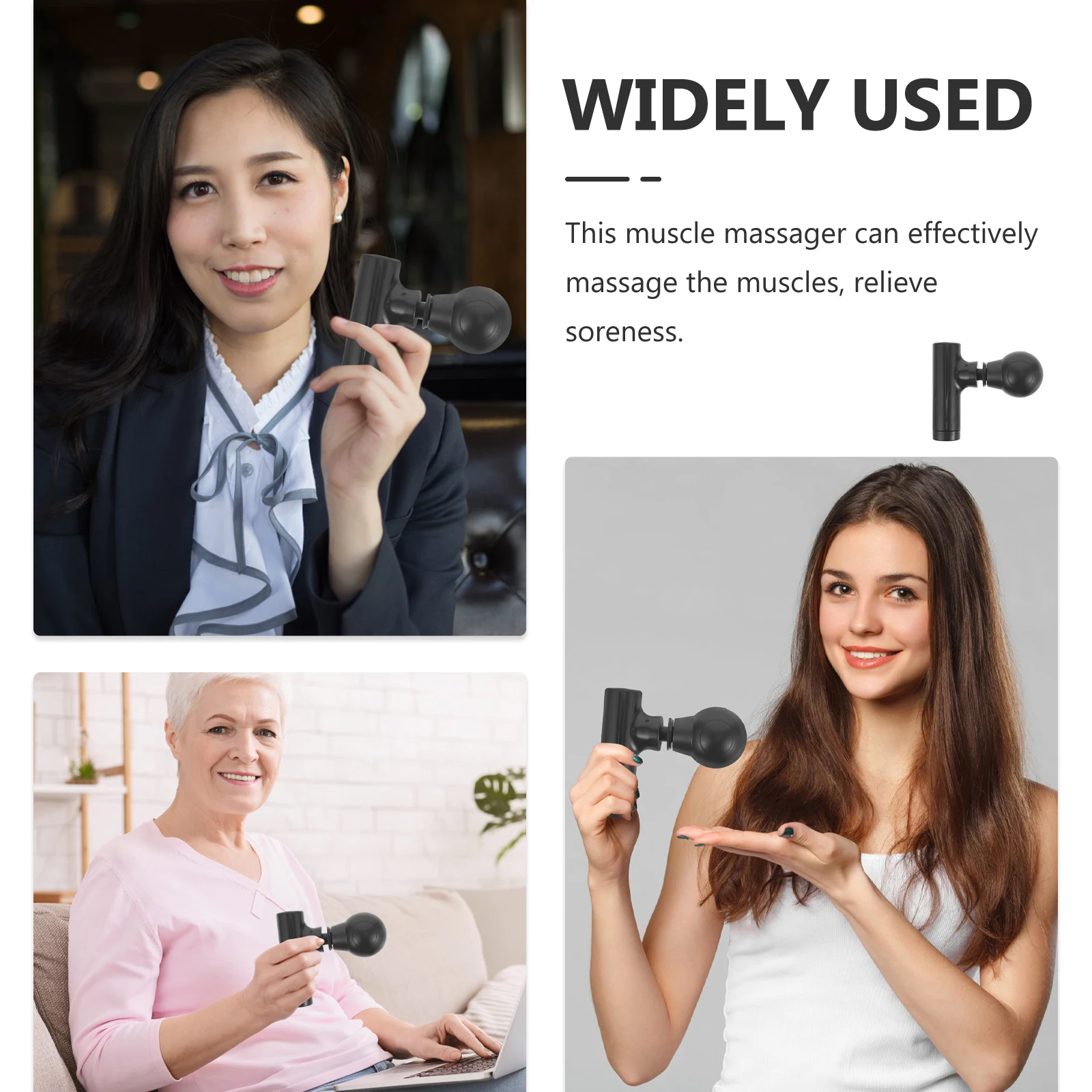 

Mini Fascia Gun Handheld Electric Muscle Relaxation Tool Portable Body Massage Device Small Plastic for Family