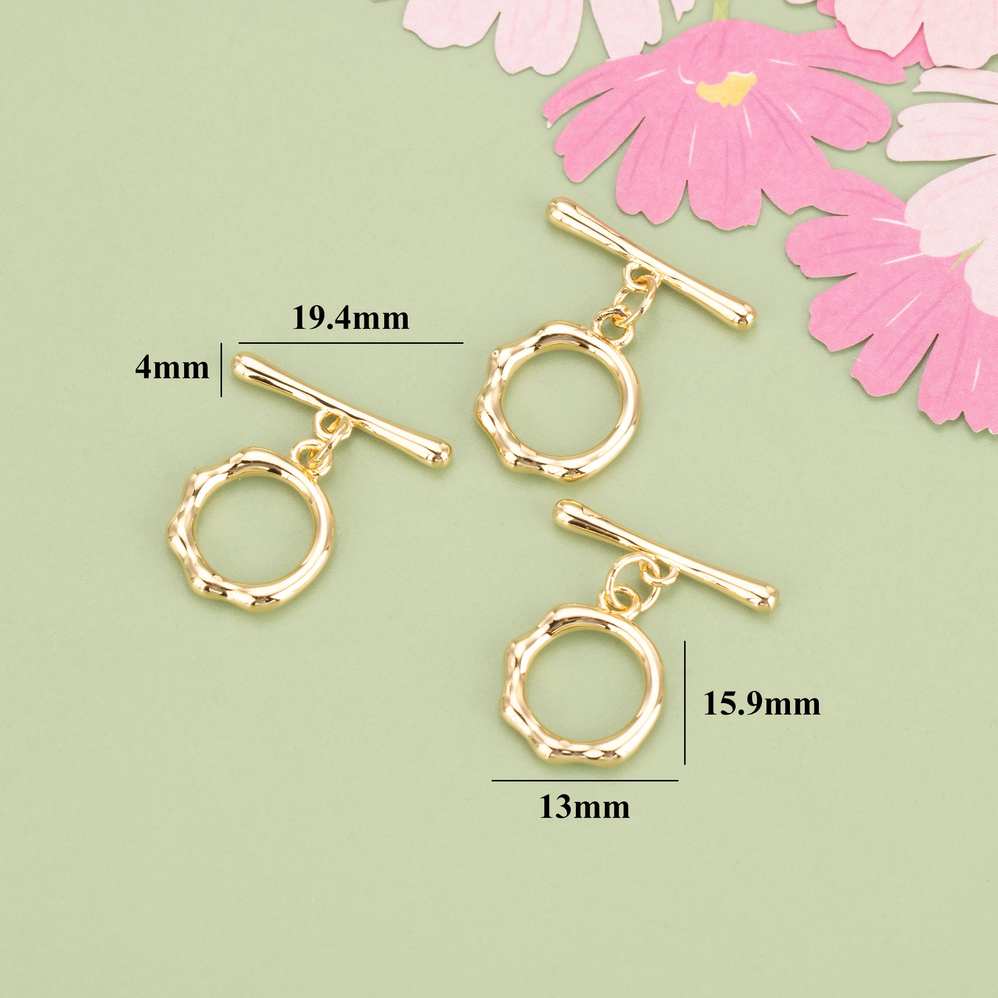 YEGUI M1126,jewelry accessories,chain connector,18k gold plated,copper metal,rhodium plated,hand made,jewelry making,10pcs/lot