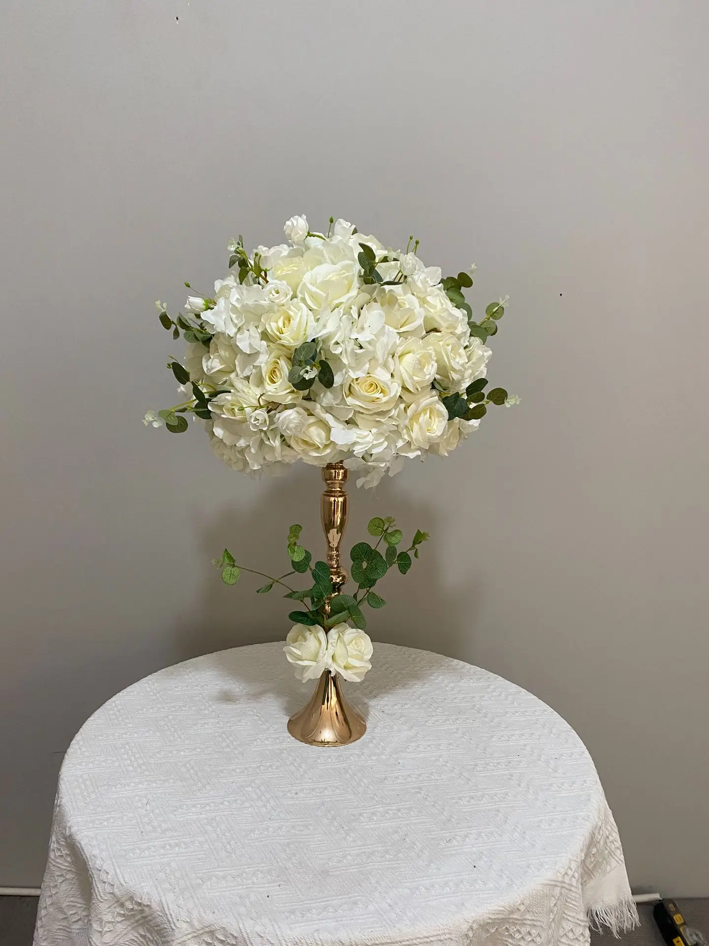 Meerjungfrauen-Kerzenständer Künstliche Blumenkugel Tischdekoration Kunstblumen für Hochzeit, Besprechungstisch, Schaufensterdekoration, Event-Dekor – Detail 1