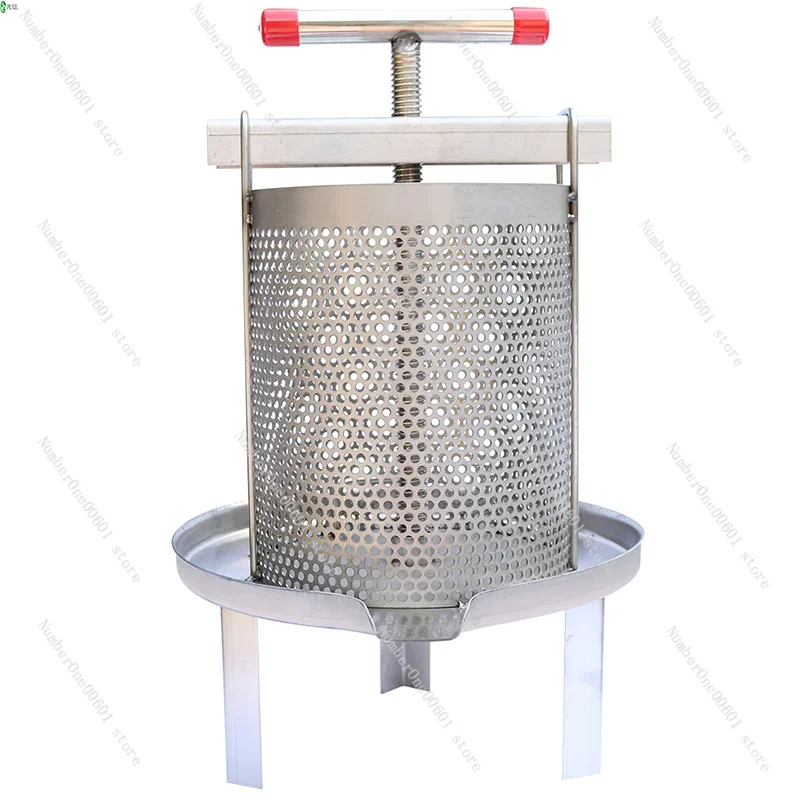 Household Stainless Steel Mesh Sugar Extraction and Honey Press Manual Pressure Wax Press Juice Press Sugar