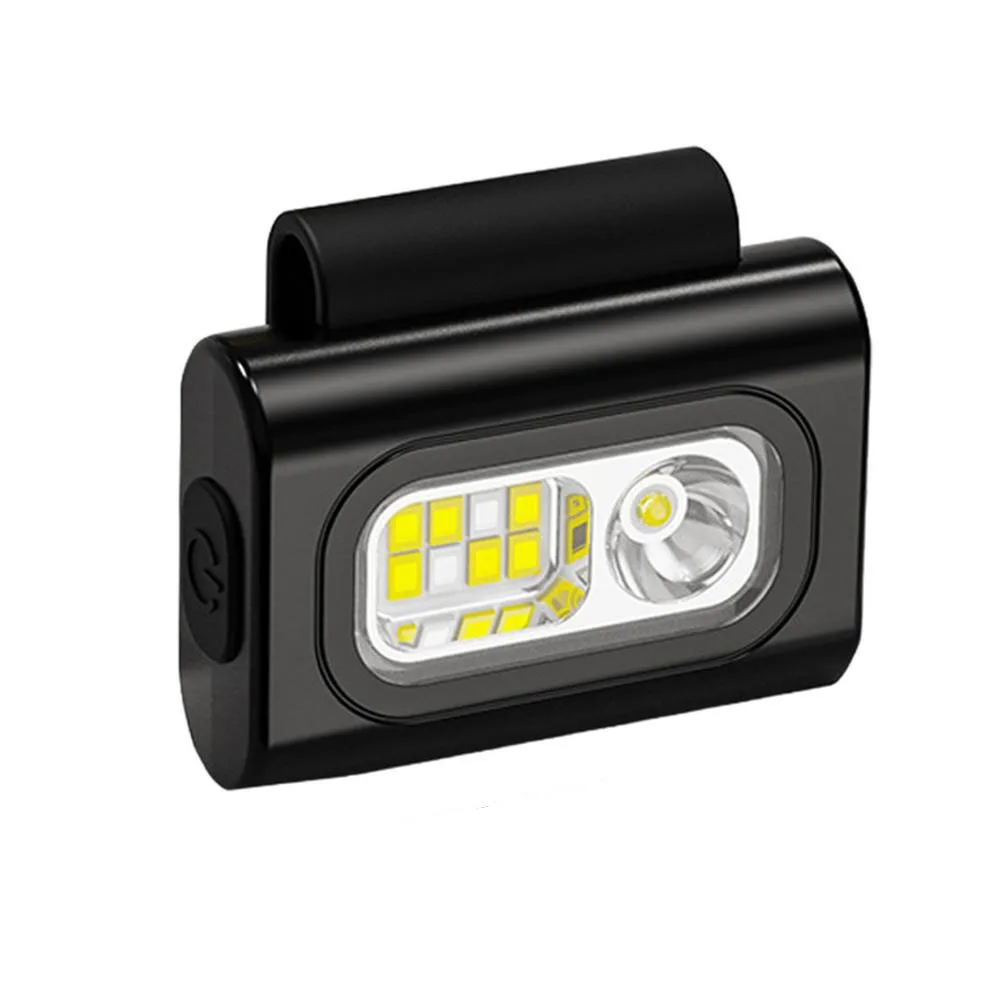 

High Brightness COB LED Headlight Camping Visibility Jogging LED Light Safety Magnet Clip On Running Light Outdoor Sport