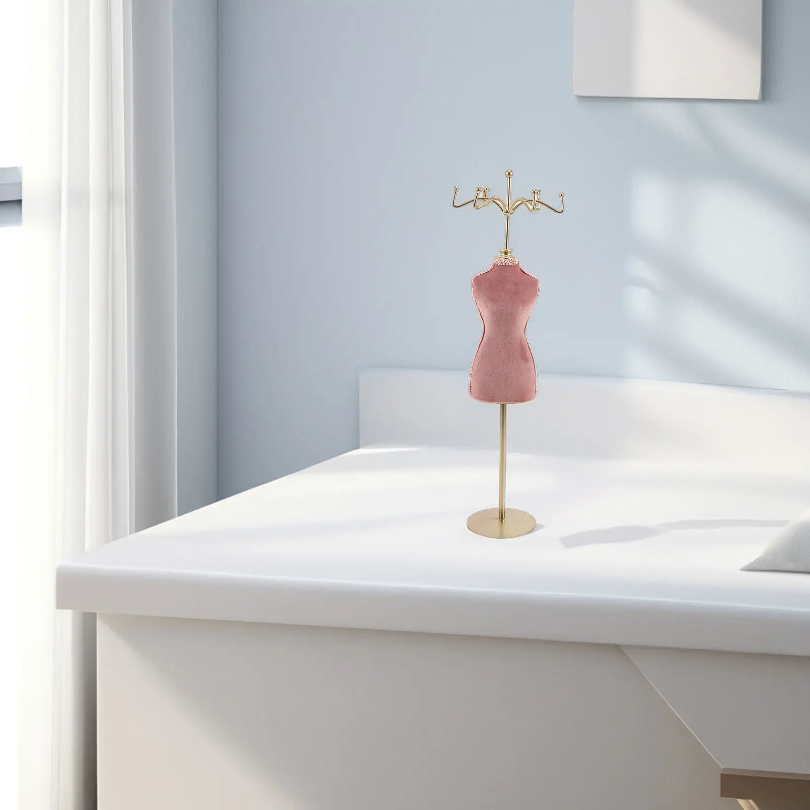 

Iron Jewelry Stand Multi-Functional Display Organizer for Necklace Earring Bracelet Ring Home Bathroom Dressing Table Accessory