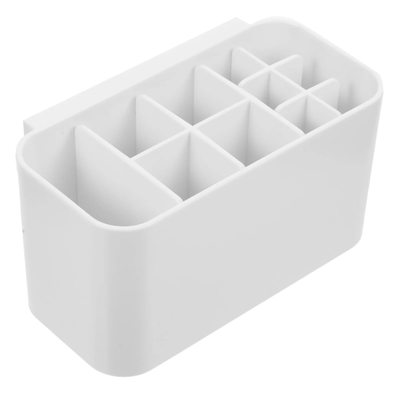 

Premium Compartment Toothbrush Box Storage Holder Bathroom Organizer Nail-Free Multi-Grid Container Desktop Vanity