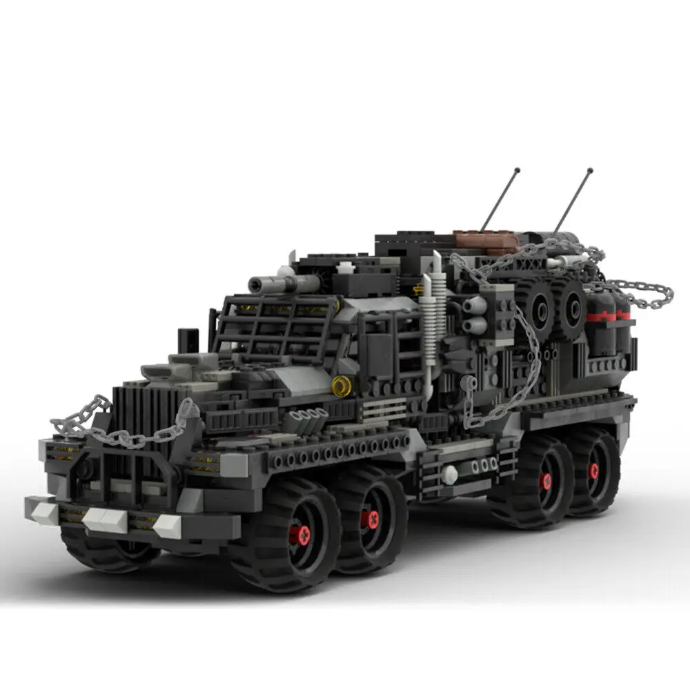 8x8 Offroad Truck Model with a Rotable Cannon 1306 Pieces MOC Build Kids Gift