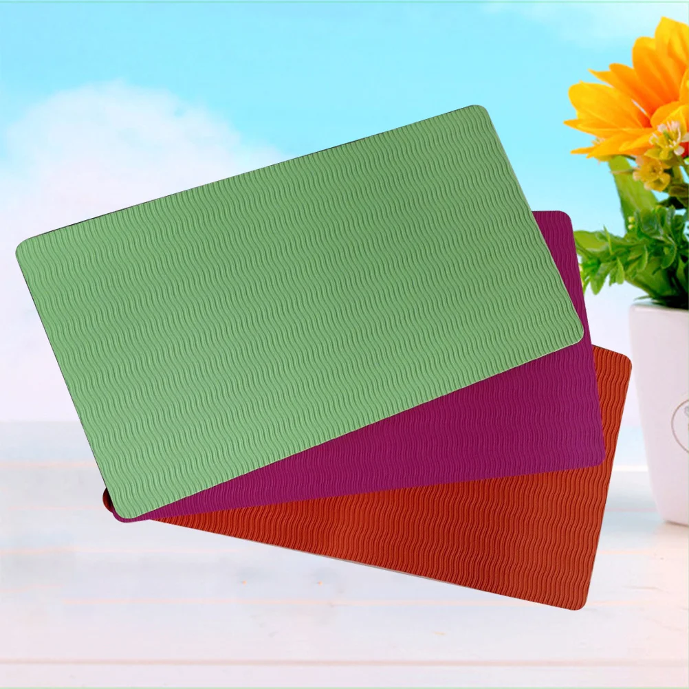 

2Pcs 38x21x0.6cm Yoga Knee Pad Ecofriendly Tpe Nonslip Fitness Mat Knees Wrists Elbows Exercise Relief Pain (Random Color)