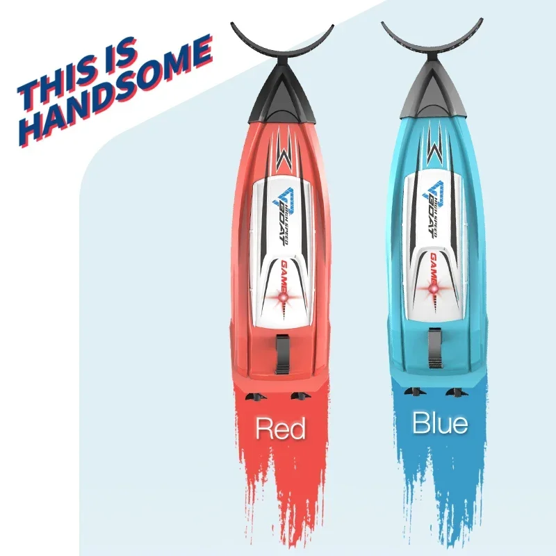 Mini RC Boat 2.4G Remote Control Speedboat for Children Radio Controlled Boats Bathtub Pool Competitive Game Electric Boats Toy