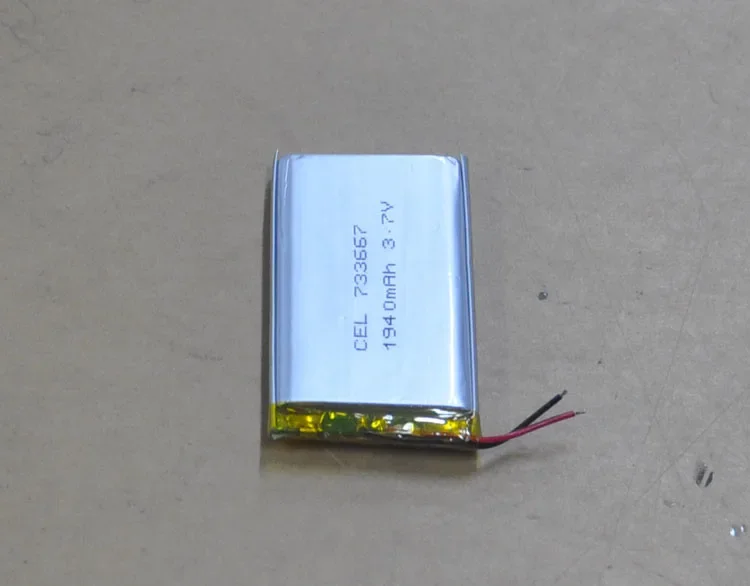 폴리머 환경 보호 충전식 배터리, 순수 코발트 산 리튬 A 제품, 733667 피트 용량, 1940mah