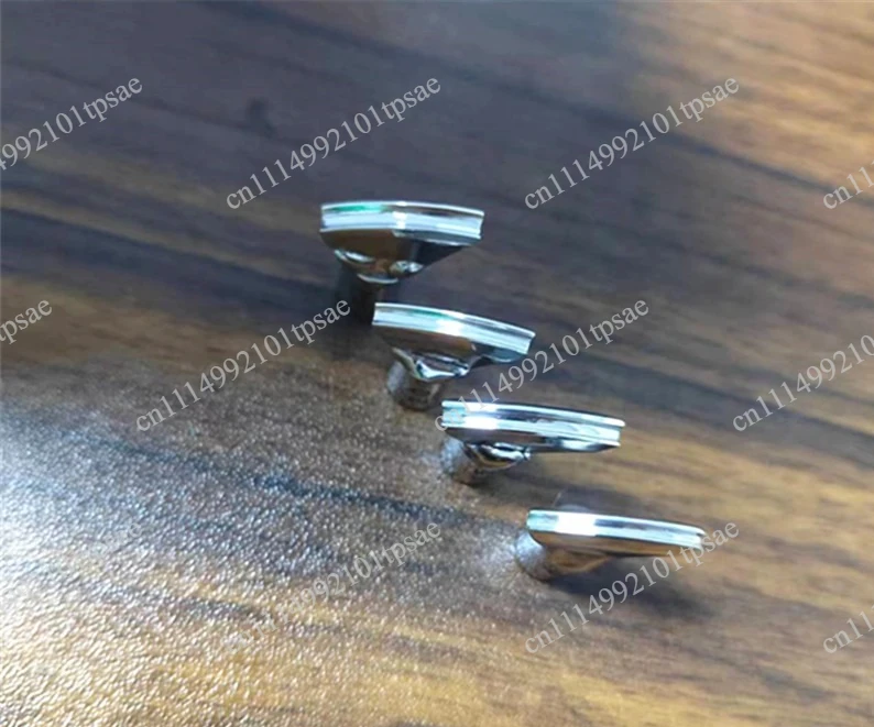 Stainless steel leather edge hot stamping he-ad, replaceable internal thread French fan-shaped edge holder, arc drum gene-rator