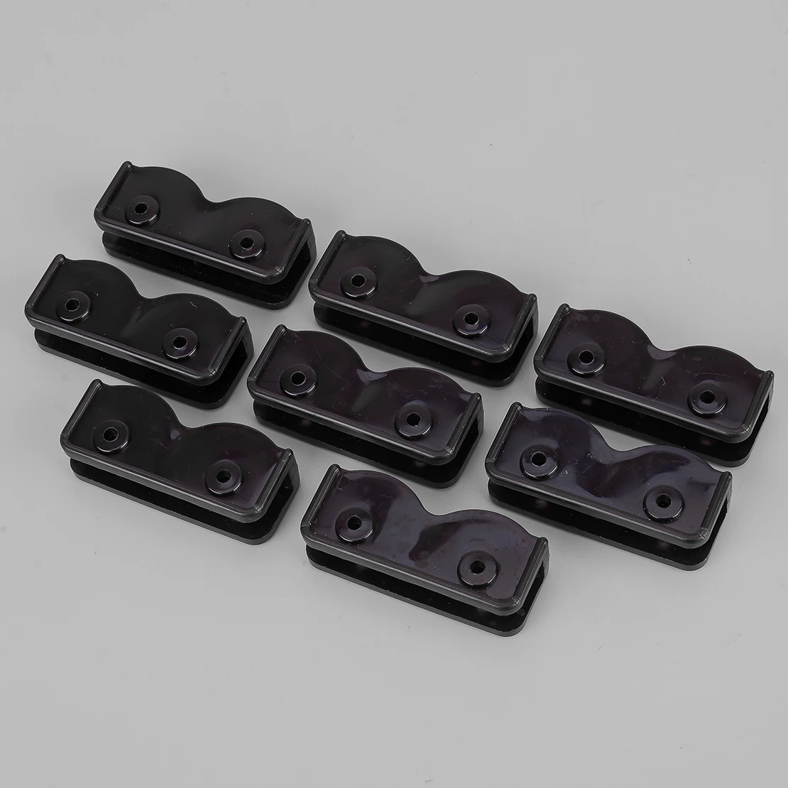 

20pcs Pop-Up Gazebo Tent Replacement Connector Spare Parts Oblong Bracket Fit for Argos Halfords Homcom Tesco Black Plastic