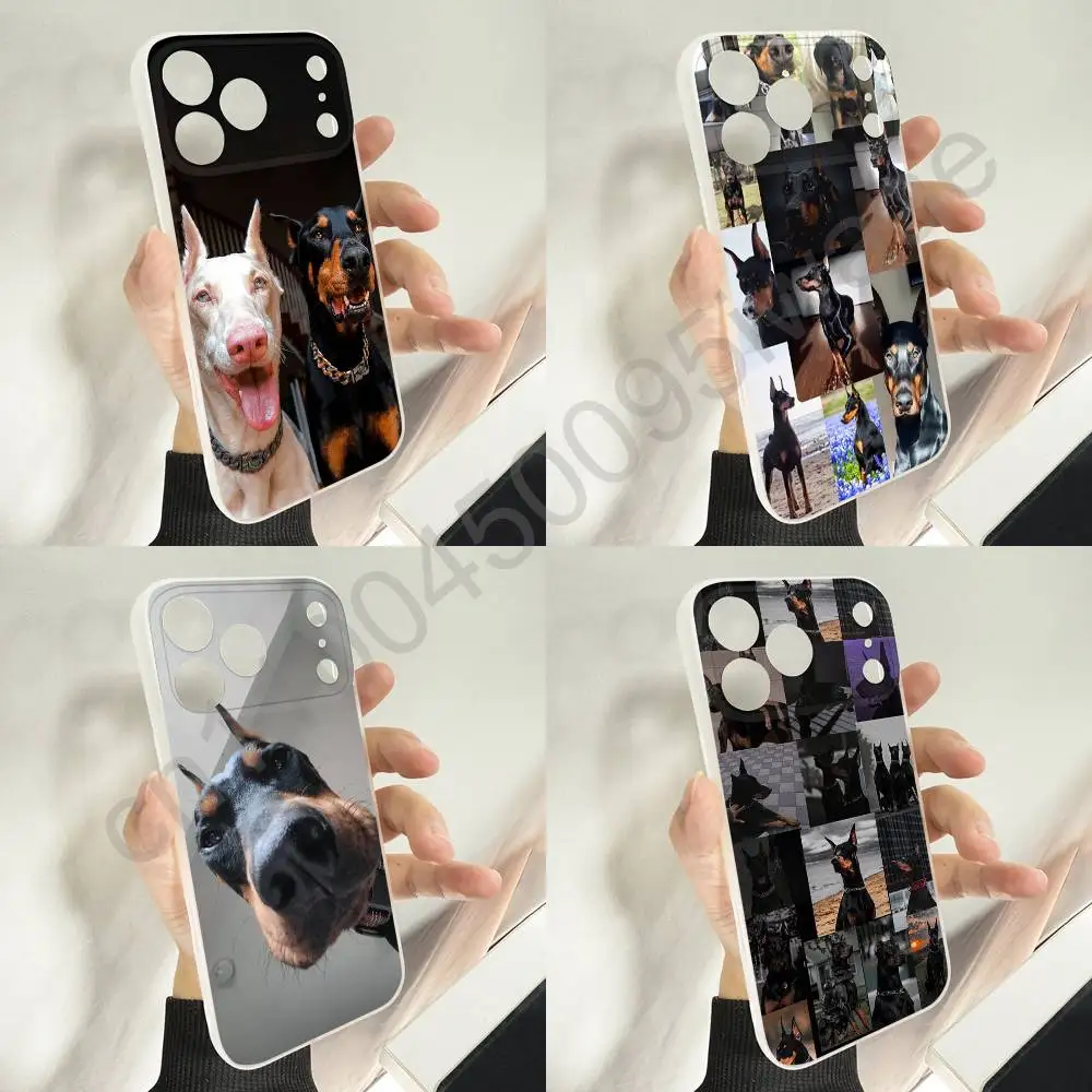

Funny Dog Doberman Pinscher Phone Case For iPhone 11,16,15,14,13,17,12,Plus,E,Air,Mini,Pro,Max Magnetic Magsafe Soft Cover