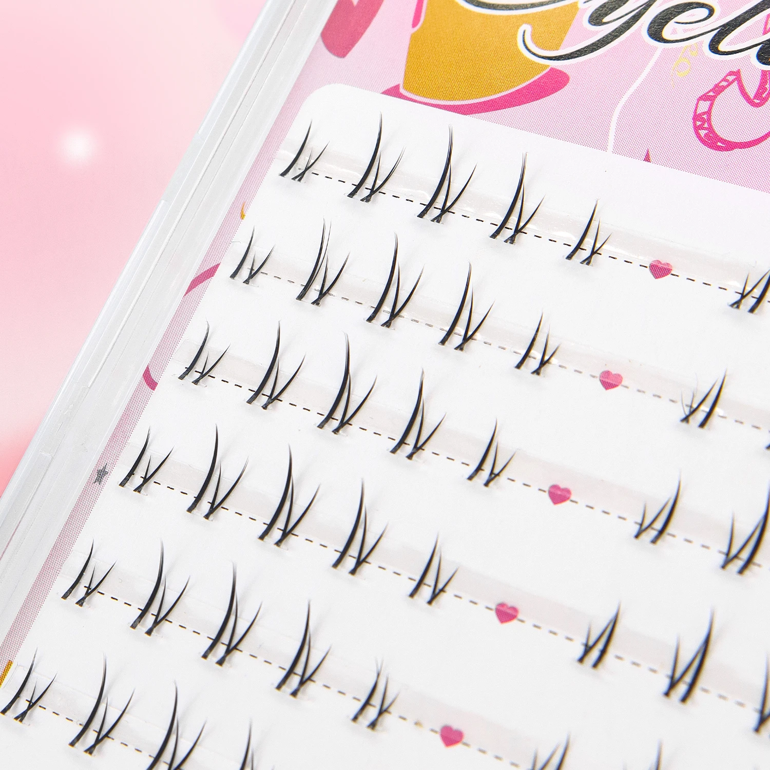 100 قطعة مجموعات الرموش الطبيعية مع مرآة نمط الرموش السفلية للمبتدئين ودية مجزأة الرموش الصناعية #6