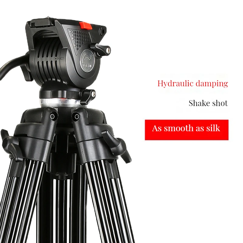 190cm Maximum height Video Tripod Professional Camera Stand with Ground Spreader for Dslr Camcorder Wedding Photography Travel