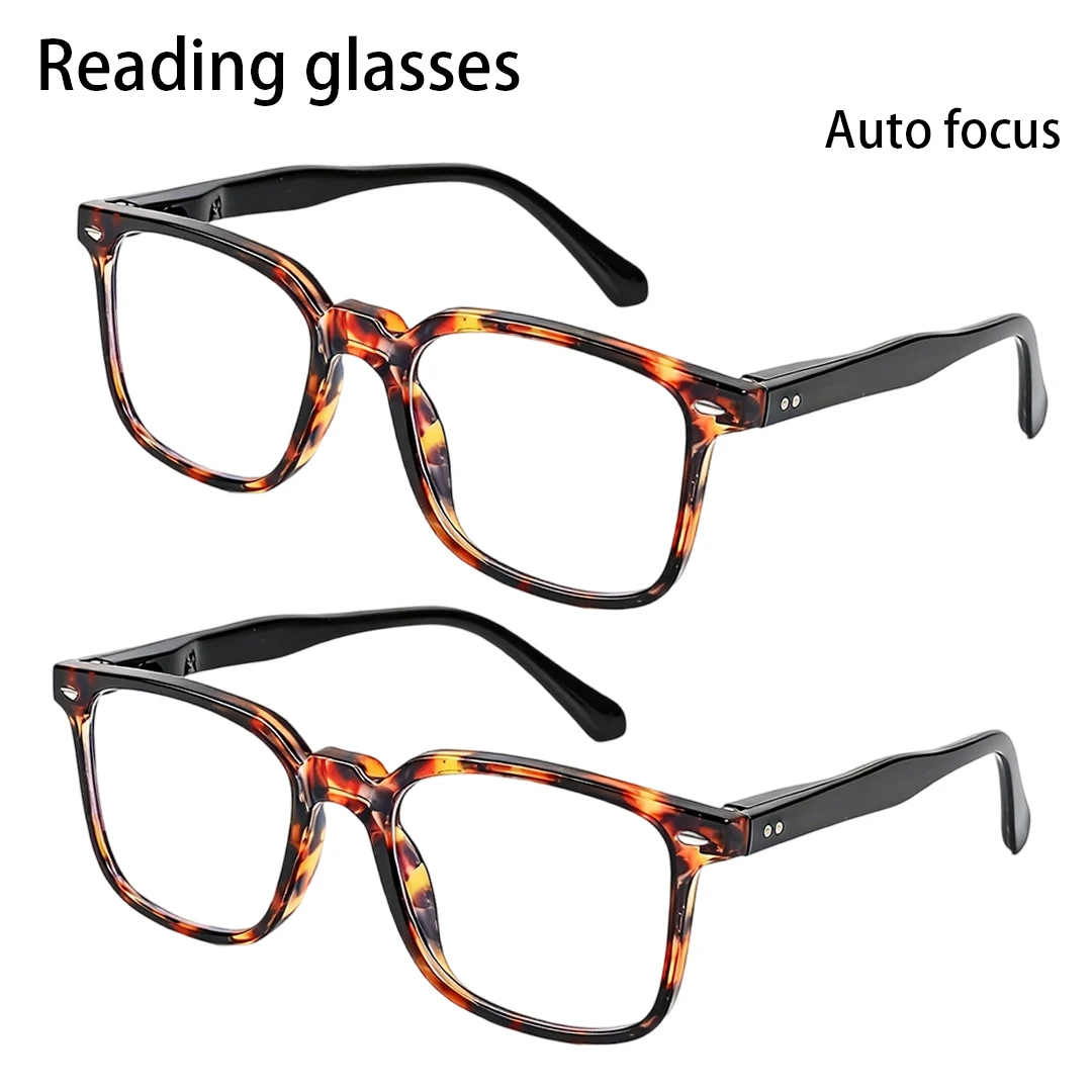 Lunettes de lecture à mise au point automatique TR90, lunettes intelligentes à ajustement automatique pour la presbytie, verres anti-lumière bleue clairs pour hommes et femmes