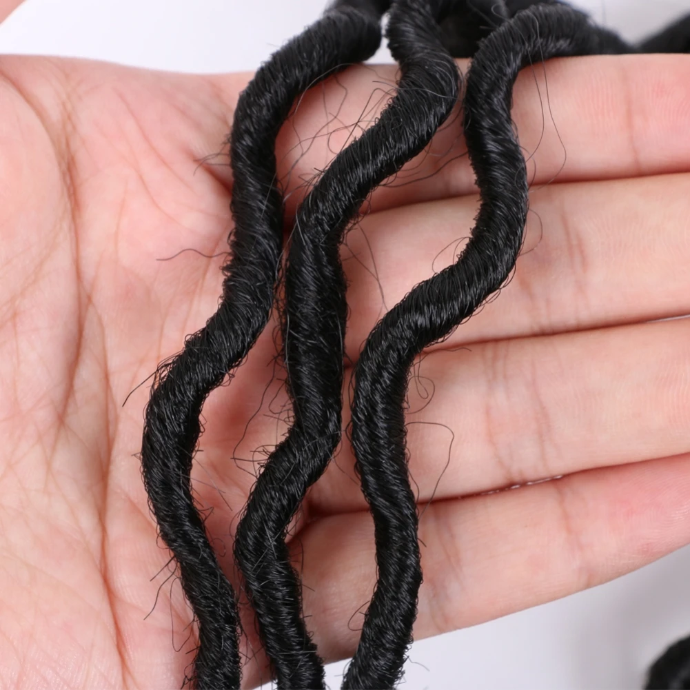 آلهة Locs متموجة كروشيه اصطناعي تجديل الشعر 20 بوصة متموجة الكروشيه تجديل الشعر أومبير كروشيه اصطناعي تجديل الألياف الشعر
