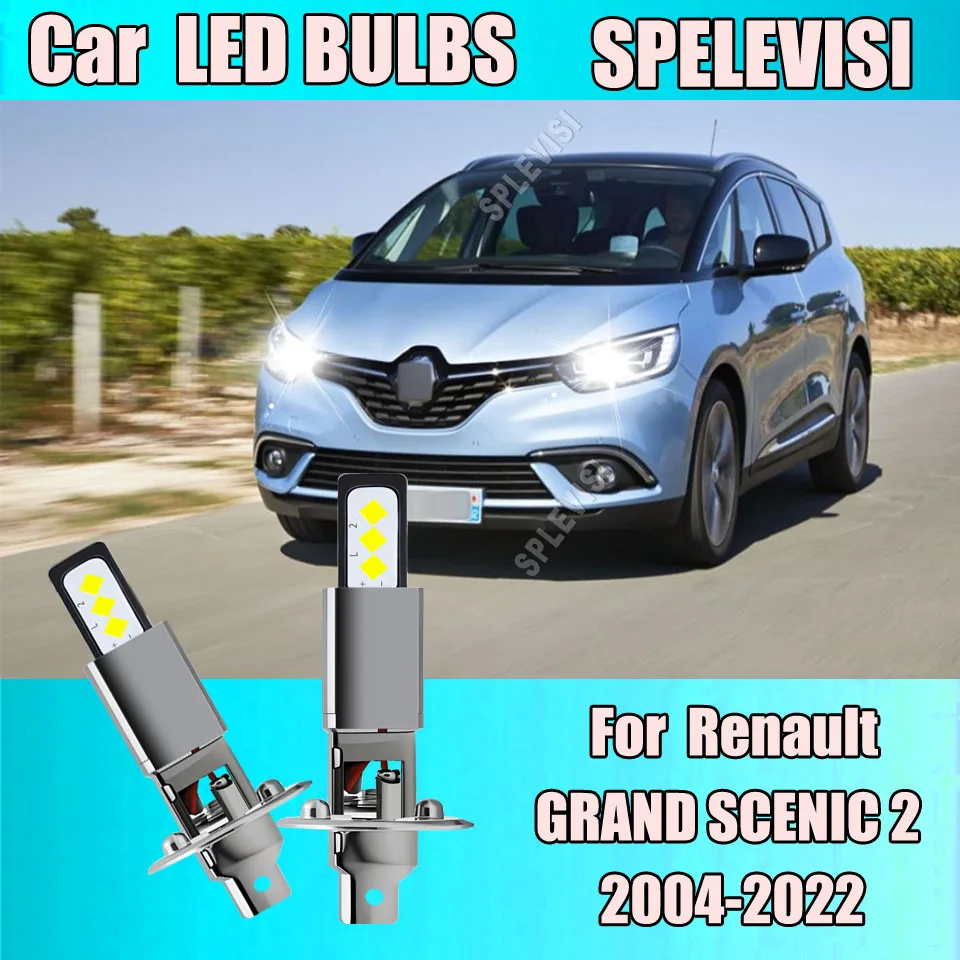 

Plug&Play 6500K CSP Car Lamp High Beam For RENAULT GRAND SCENIC 2 2004-2022 2005 2006 2007 2008 2009 2010 2011 2012 2013