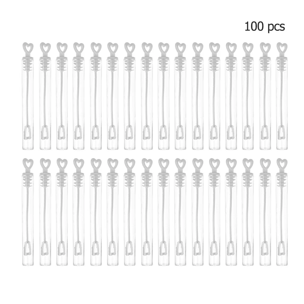 Bubble Wands 100pcs Party Essentials Soap Bubbles Machine Fun Birthday Decorations Bubble Making Devices for Anniversaries