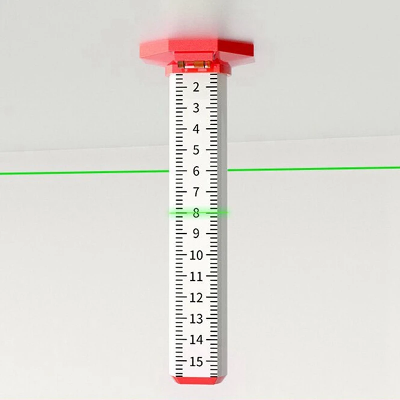 2Pcs Ceiling And Floor Tile Height Ruler, Measuring Ruler With Magnetic Base, Measuring Ruler, Suspended Ceiling