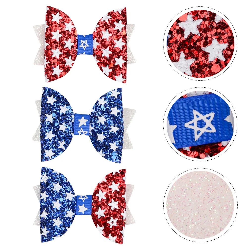 

3pcs Headdress Green Independence Day Children Headdress Onion Cloth Bright Colors Casual Independence Day Hairpin Accessories