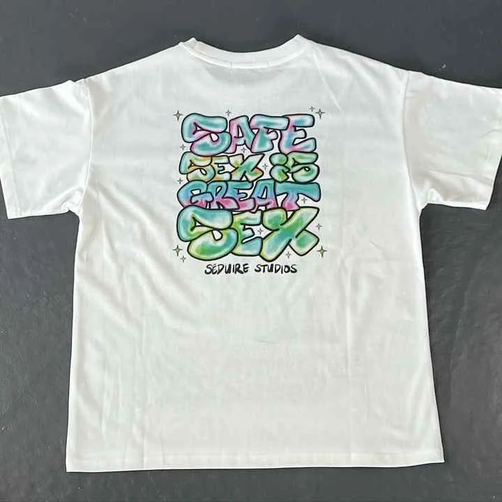 

2025 Summer New Women's Hip Hop Cotton Printed DTG Printed Short Sleeve Oversized T-shirt High Quality Casual Graphics