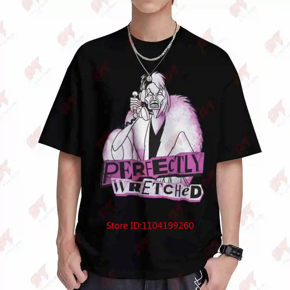 Cruella Perfectly Wretched Short Sleeve Tee 100% Cotton T-Shirt