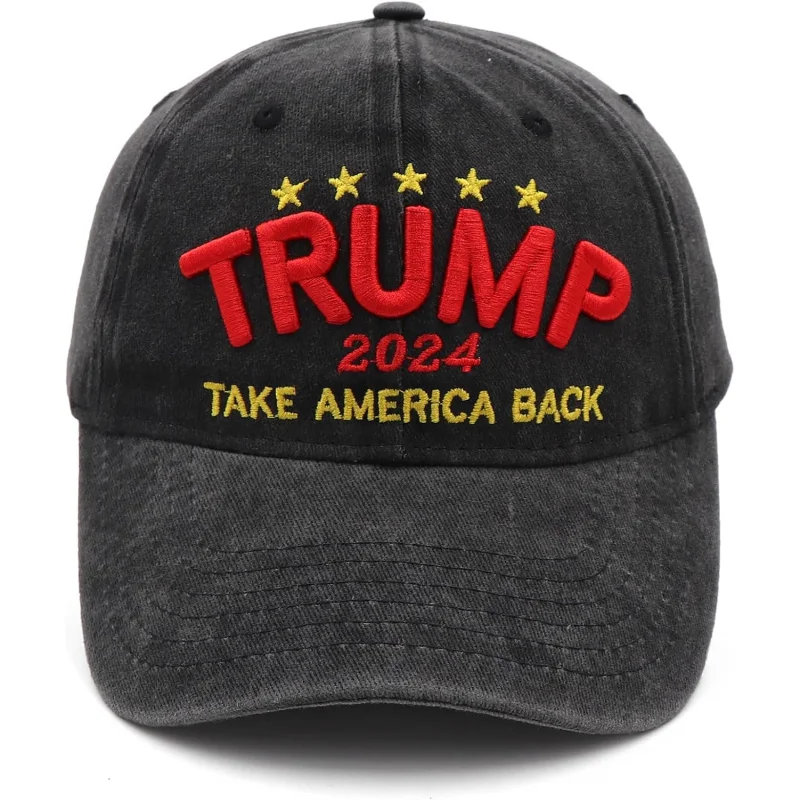 

Donald Trump Hat Take America Back Slogan Hat Embroidered Adjustable Baseball Cap