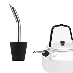 Kettle Mouth Teapot Nozzle Stainless Steel Coffee Pot Extension Thin Tube Camping Picnic Kettle Spout Hand Drip Filter Spouts