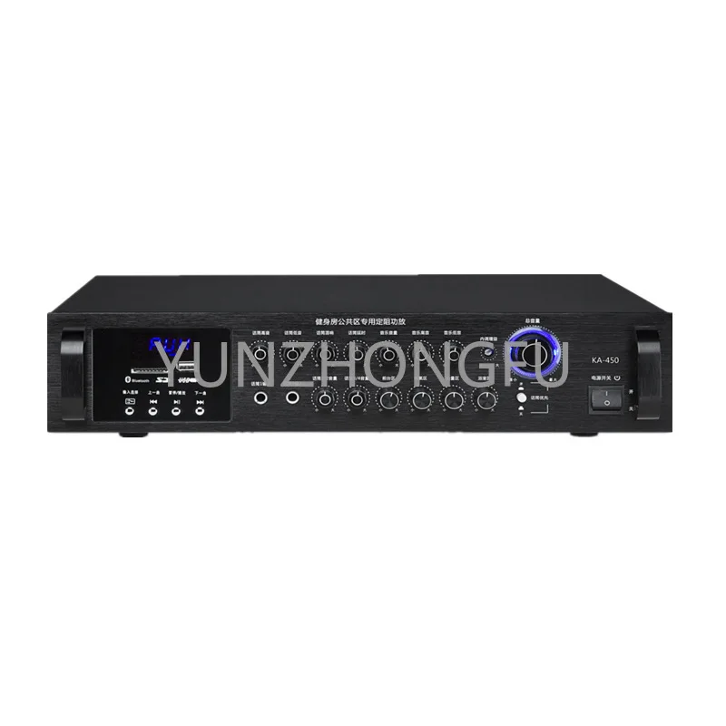 High power four zone fixed resistance amplifier for anti howling Bluetooth conference amplifier power amplifier