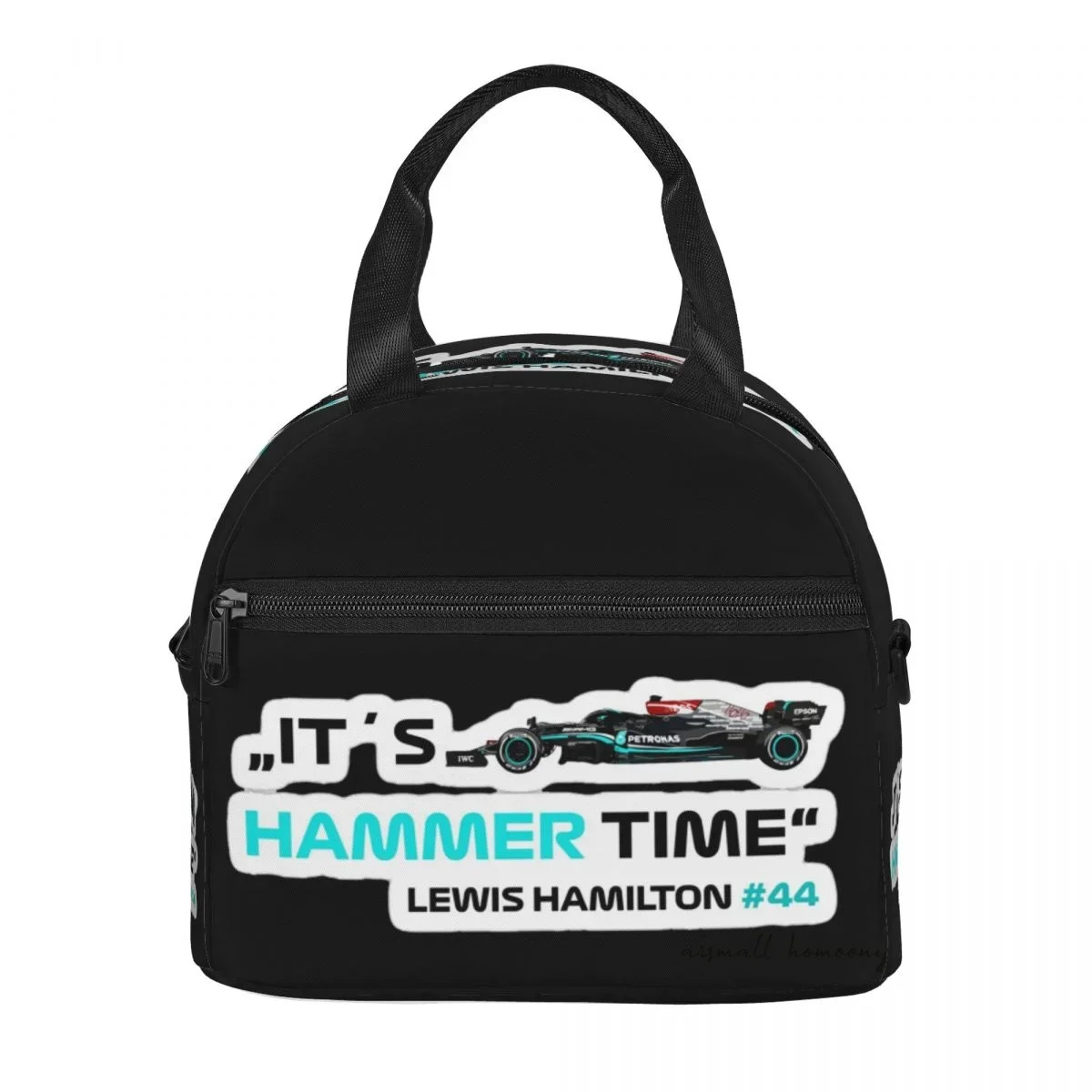 It's Hammer Time #44 Lewis Hamilton Lunch Bag for Women Portable Thermal Insulated Lunch Box Picnic Multifunction Food Tote