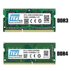 DDR3 DDR4 메모리, 4GB 8G 16G 1066 1333 1600 mhz SODIMM 노트북 RAM 2133 2400 2666 3200 MHz Sodimm 노트북 PC3 PC4 메모리 8GB RAM