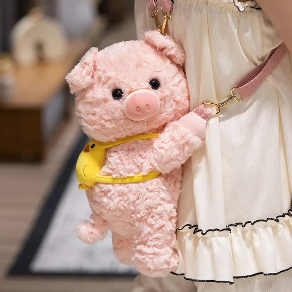 

Fashion Pig Plush Panda Backpack Dog Soft Animals Raccoon Bag Kawaii Creative Capybara Crossbody Bag Zoo Gift