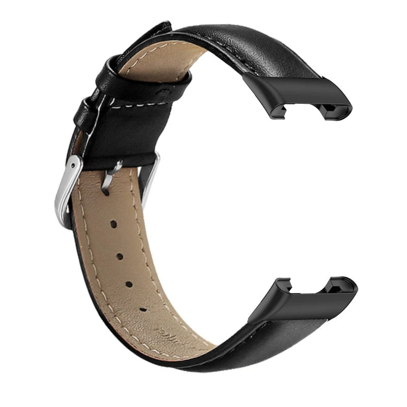 حزام ساعة جلدي لـ Xiaomi Mi Band 7 Pro للنساء والرجال سوار بحزام حلقة لاستبدال Mi Band 7 Pro