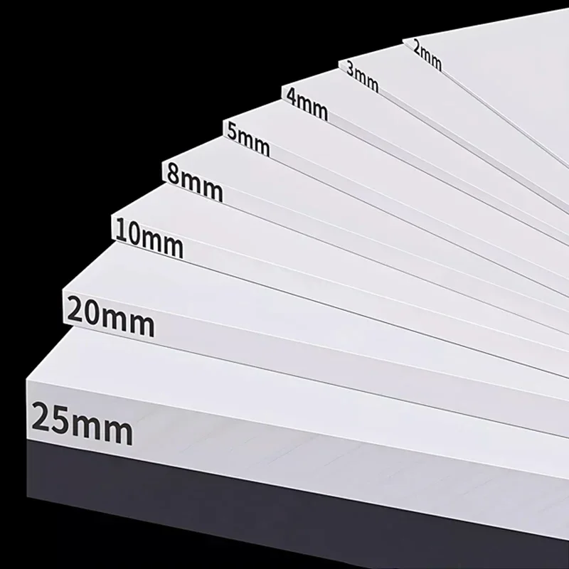 PTFE Sheet Thickness 0.2mm~30mm Polytef Plate High Temperature Plate Plastics Anti-Corrosion Processing Model Materials