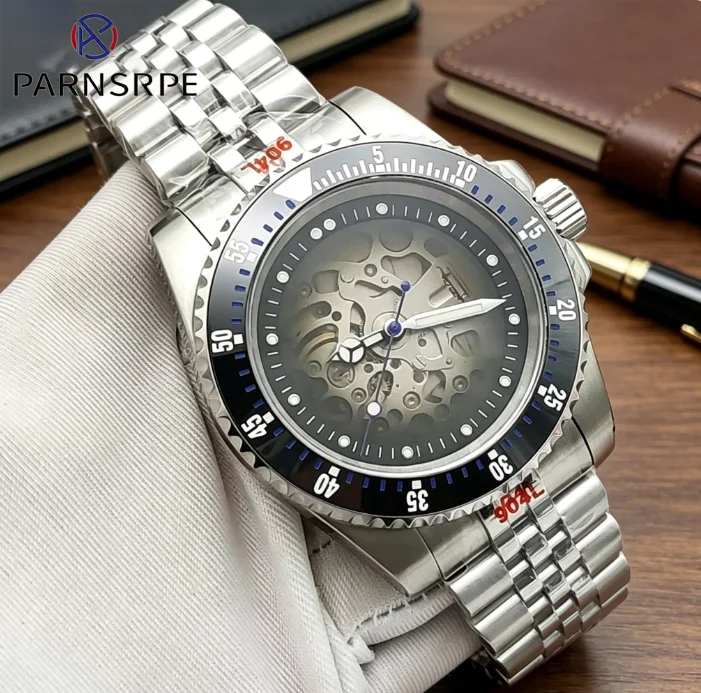 Men's New NH70 Automatic Mechanical Stainless Steel Case Water Resistant to 100m Ceramic Bezel Men's Fashion Watches