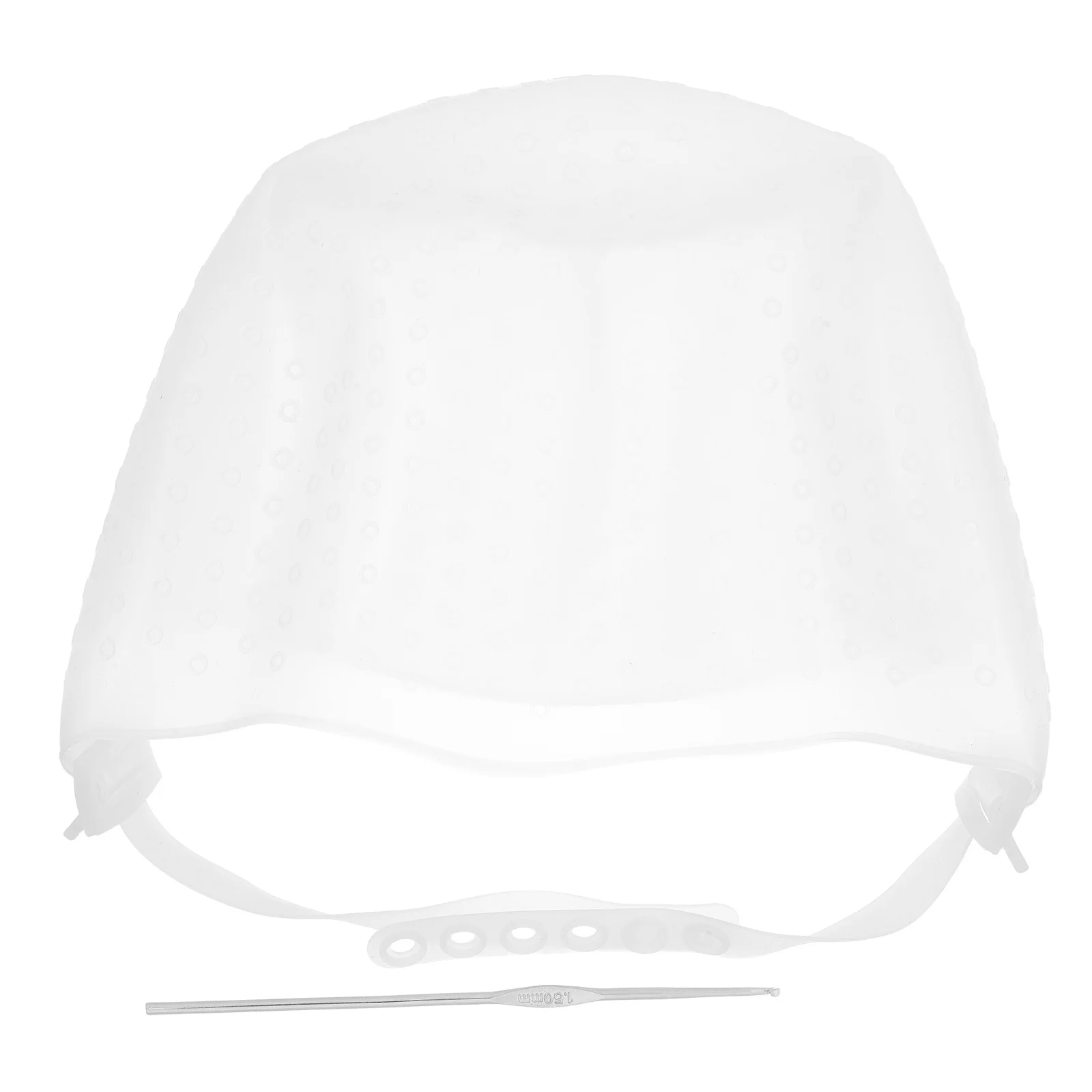 

Hair Dye Cap Highlight with Hook Hairdressing Staining Tools Hat Silica Gel Dyeing Color