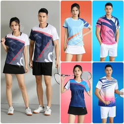 1PCS ,Summer Short-sleeved Quick-drying Breathable, Table Tennis Clothes Badminton Clothing Suit, Men and Women Couples