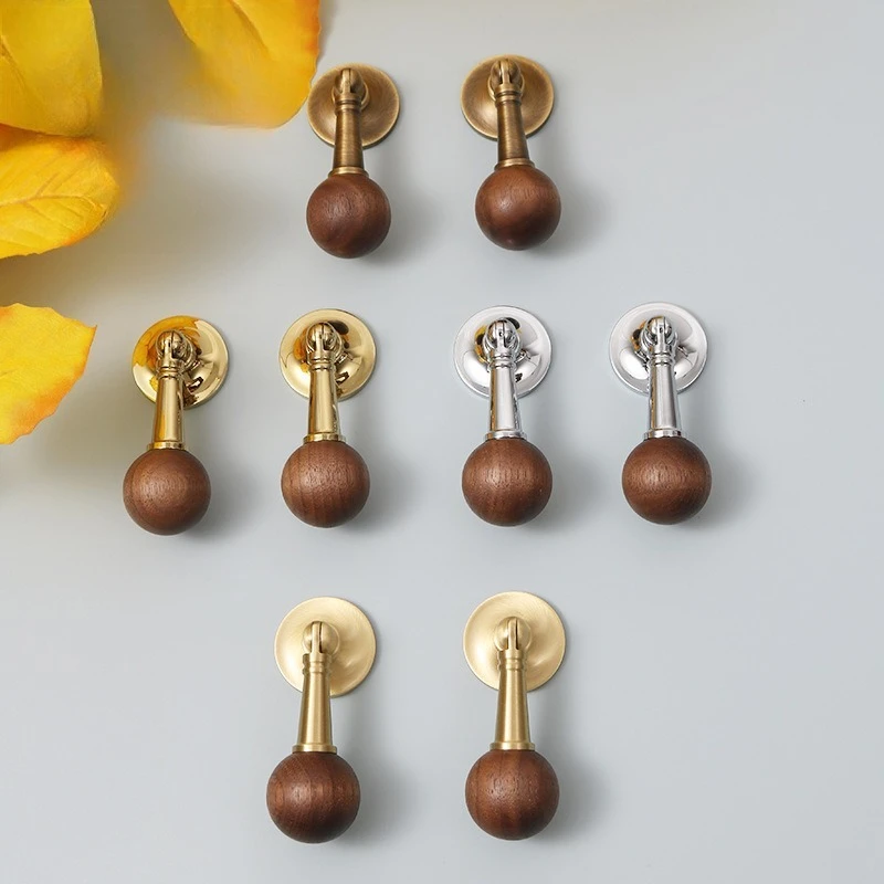 

Vintage French Black Retro Nordic Ball Pendant Cabinet Handle