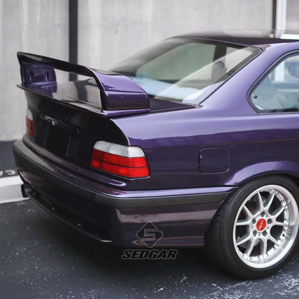 E36 Rear Trunk Spoiler High Quality ABS Gloss Black Carbon Fiber For BMW E36 M3 Sedan Coupe 1990 91 92 93 94 95 96 97 98 99 2000
